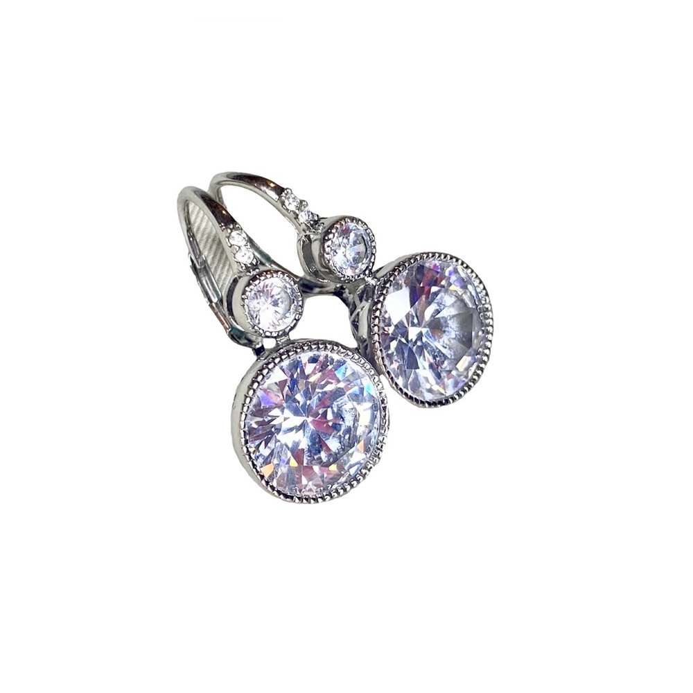 Gorgeous Large Rhinestone Statement Cocktail Earrings